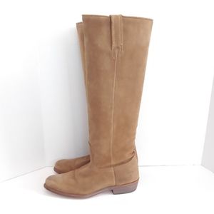 Frye tan suede vintage tall boots